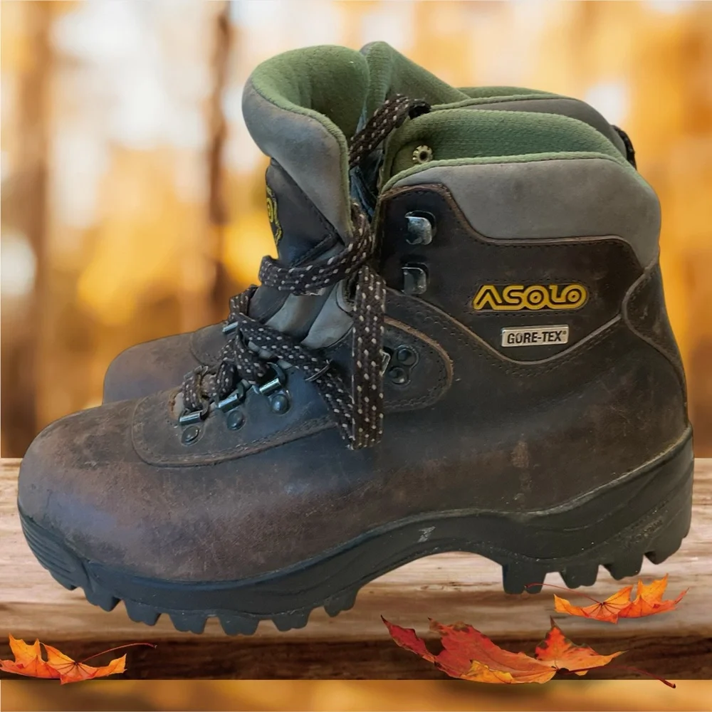 Asolo AFX 520 GVX Women’s Leather and Gortex Hiking Boots in Chestnut, Size 8.5 - Picture 1 of 16